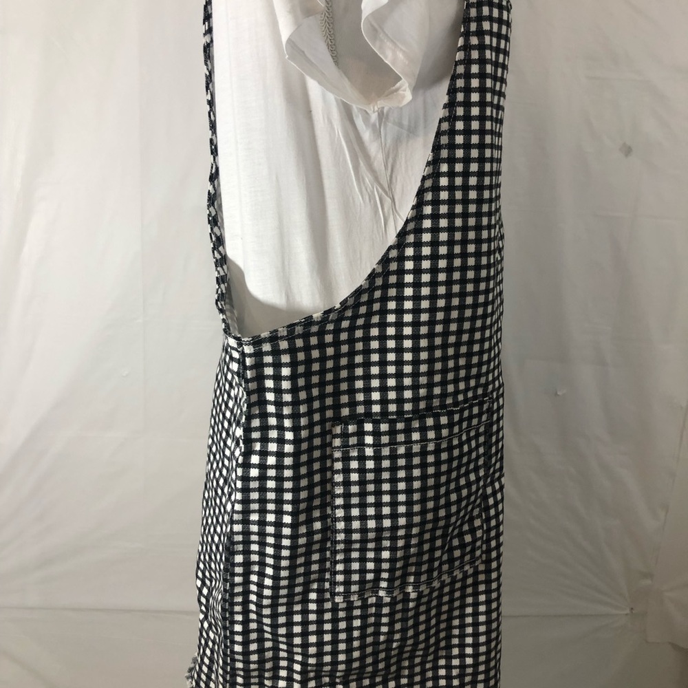 Forever 21 black and white checkered overall dress - Picture 6 of 8